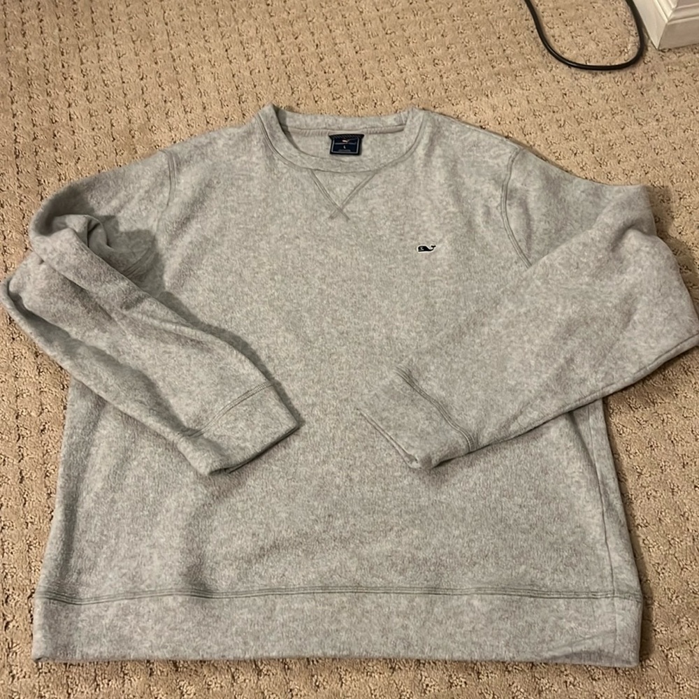 Men’s Large Vineyard Vines 🐳 Fleece Crewneck Sweatshirt ❄️